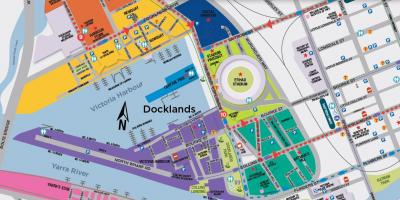 Docklands ನಕ್ಷೆ ಮೆಲ್ಬರ್ನ್