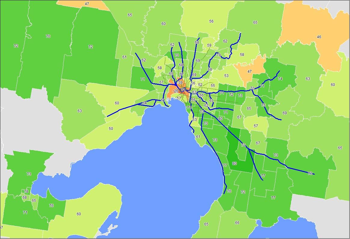 ನಕ್ಷೆ ಮೆಲ್ಬರ್ನ್ cbd